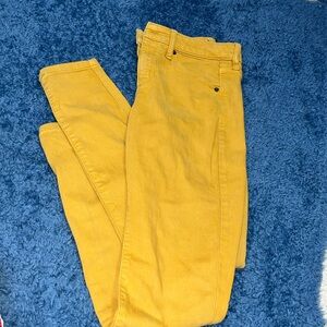 Mustard Women's High Rise Skinny Jeans